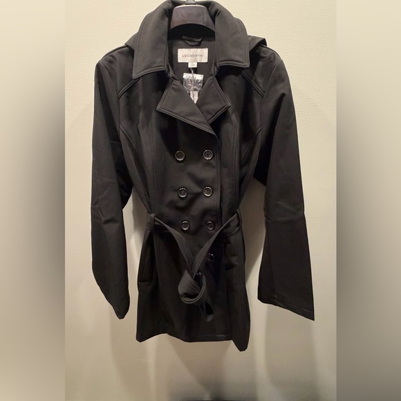 Liz Claiborne Women’s Belted Lightweight Softshell Trench Jacket - Picture 4 of 9